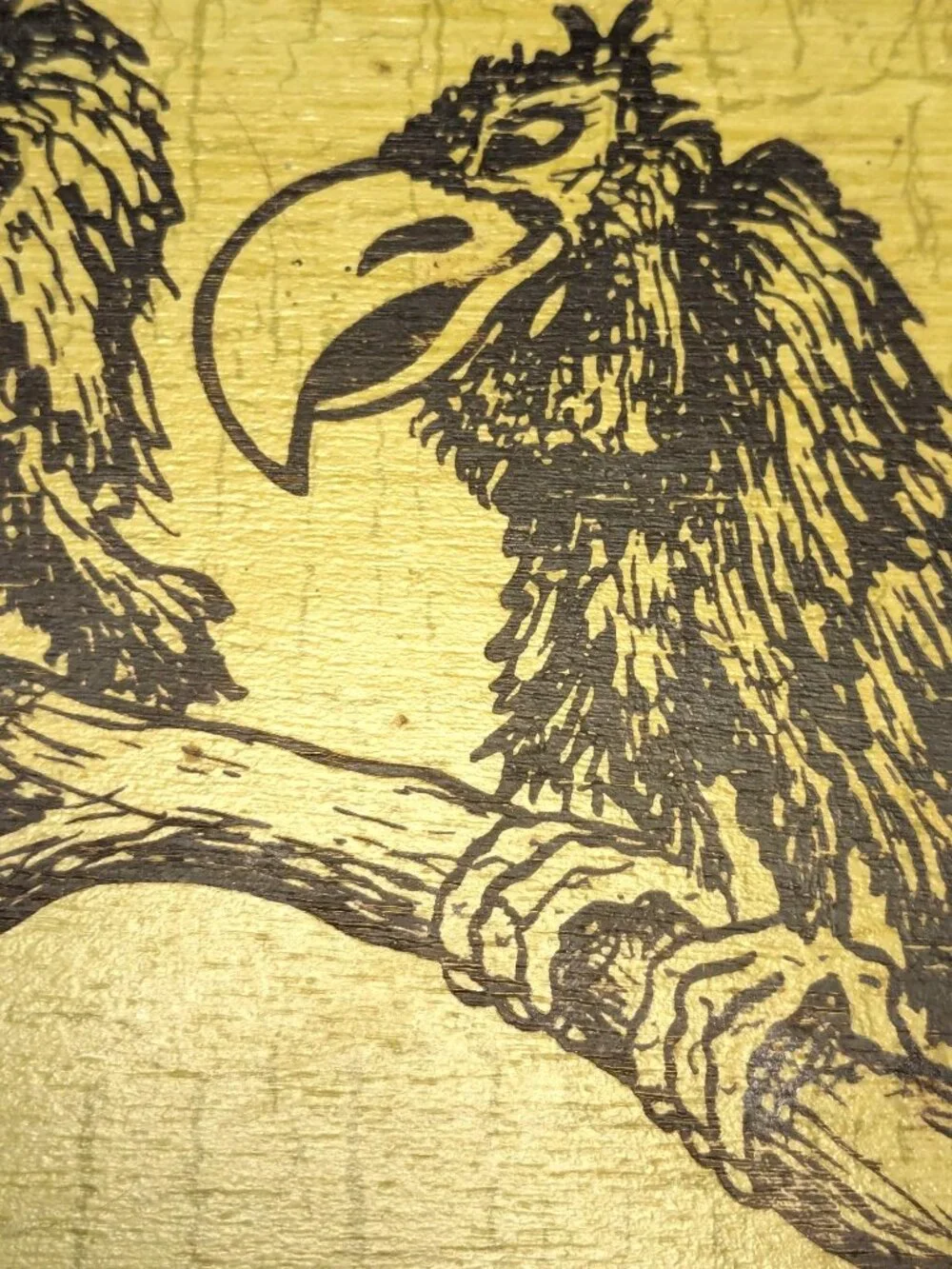 Vtg.1975 Tip N Twinkl Plaque Vultures 'patience hell, Iam going to kill somebody